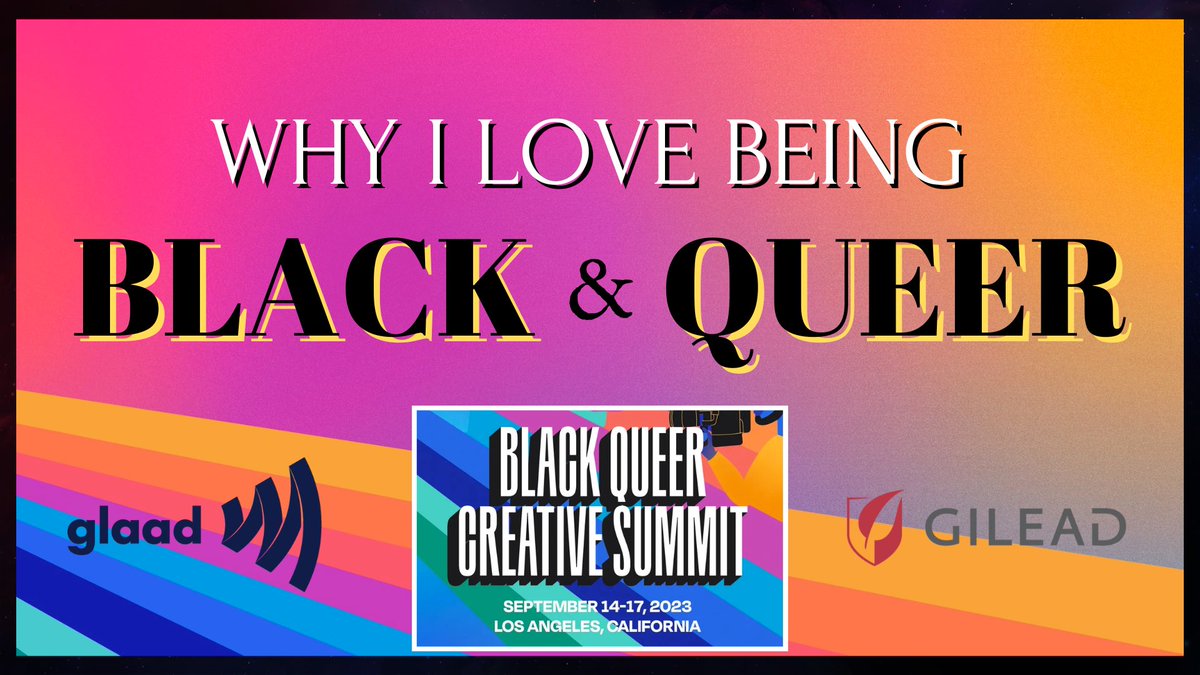 :: #BlackQueerCreativeSummit 2023 . Beautiful #Black #Queer #creators answer why they love being #BlackandQueer in a world that tells us that we shouldn’t 🖤🏳️‍🌈 :: . @glaad @gileadsciences @crocs @spotify @spotifyforartists @spotifyforpodcasters @spotifypodcasts