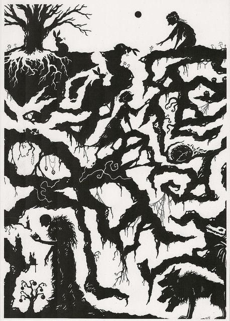 'Persephone' s Journey 'by Cate Simmons

#catesimmons #illustration #persephone #greekmythology