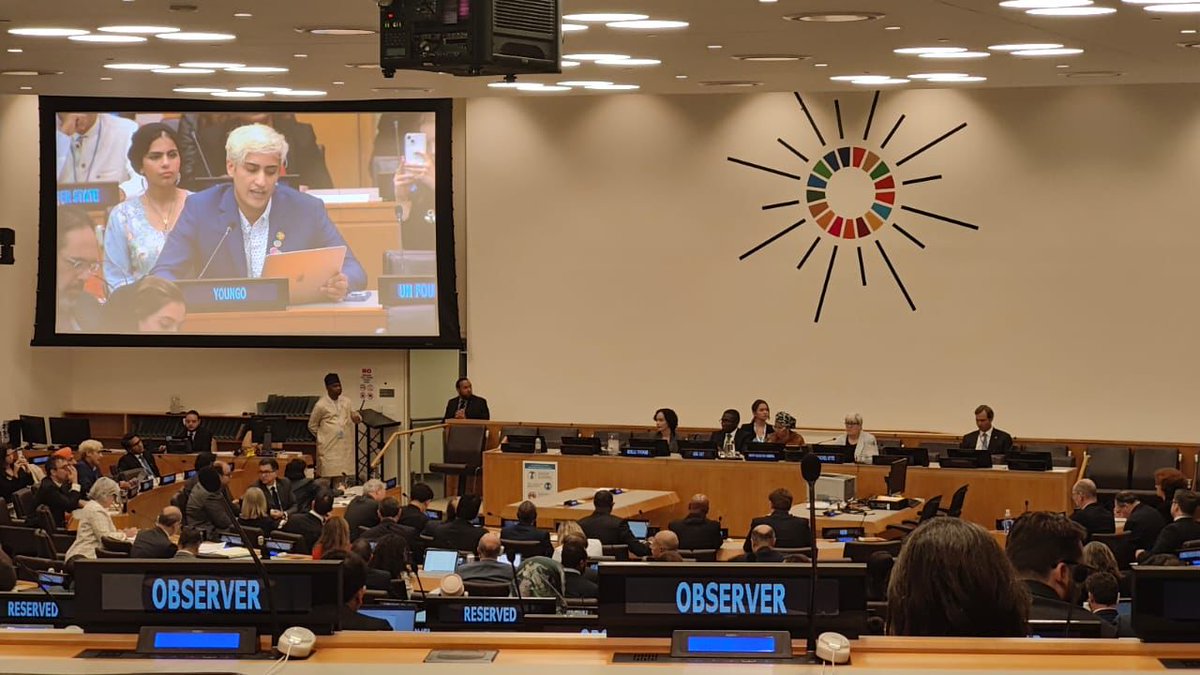 youngo_unfccc's tweet photo. 🌍 Urgent Call for Climate Justice: YOUNGO's intervention at #UNGA Climate Summit demands equitable Loss &amp; Damage finance, sustainable finance reform, and youth inclusion. Let's act now! 🌿 #ClimateAction #COP28UAE  #ClimateJustice https://t.co/i9gl88mcd6