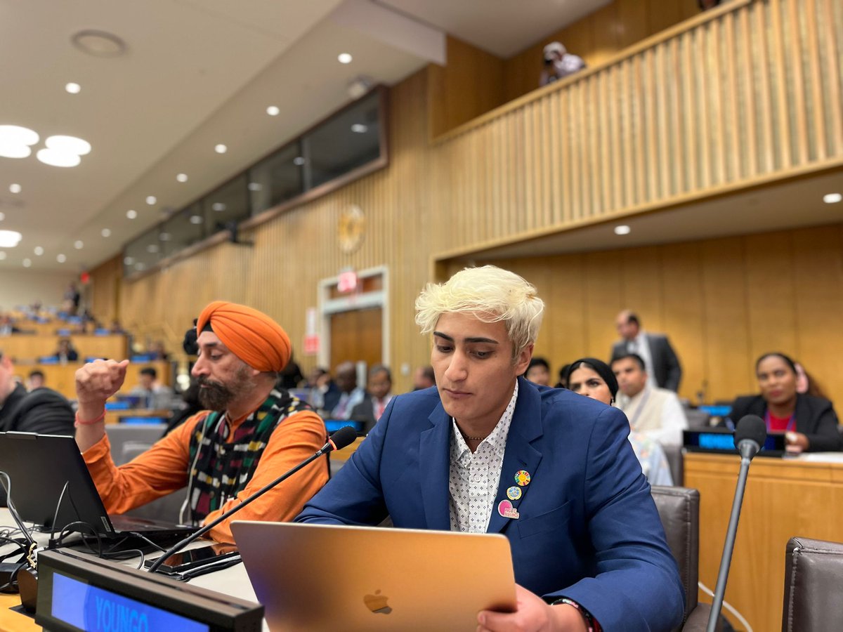 youngo_unfccc's tweet photo. 🌍 Urgent Call for Climate Justice: YOUNGO's intervention at #UNGA Climate Summit demands equitable Loss &amp; Damage finance, sustainable finance reform, and youth inclusion. Let's act now! 🌿 #ClimateAction #COP28UAE  #ClimateJustice https://t.co/i9gl88mcd6