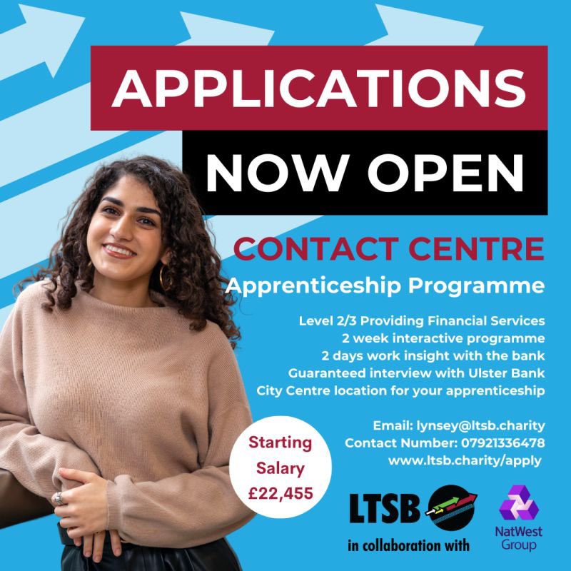 ActiveCN's tweet photo. Proud to be a referral agent by hosting a session to encourage apprenticeship opportunities for young people @LTSBcharity #Belfast #Creatingoppertunities #InspireChange https://t.co/yQtoch3lIR