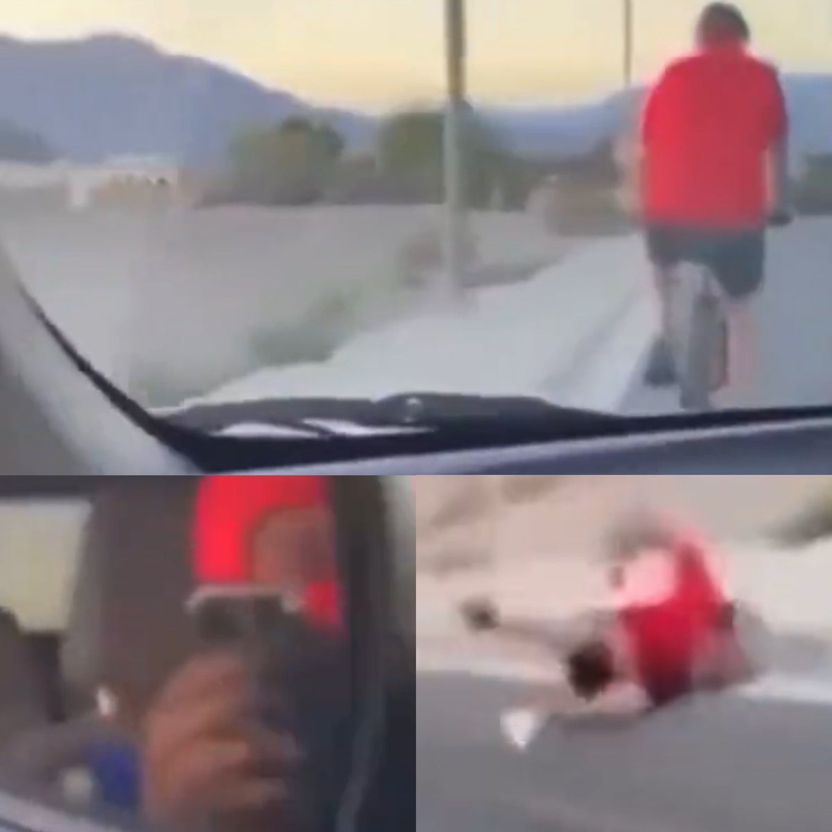 MattWallace888's tweet image. 🚨BREAKING NEWS: The teen car passenger who filmed himself encouraging his friend to mow down a retired police officer riding his bike through Las Vegas was arrested Tuesday, officials announced.

The unidentified minor and the teen driver — who was already in custody — are both…