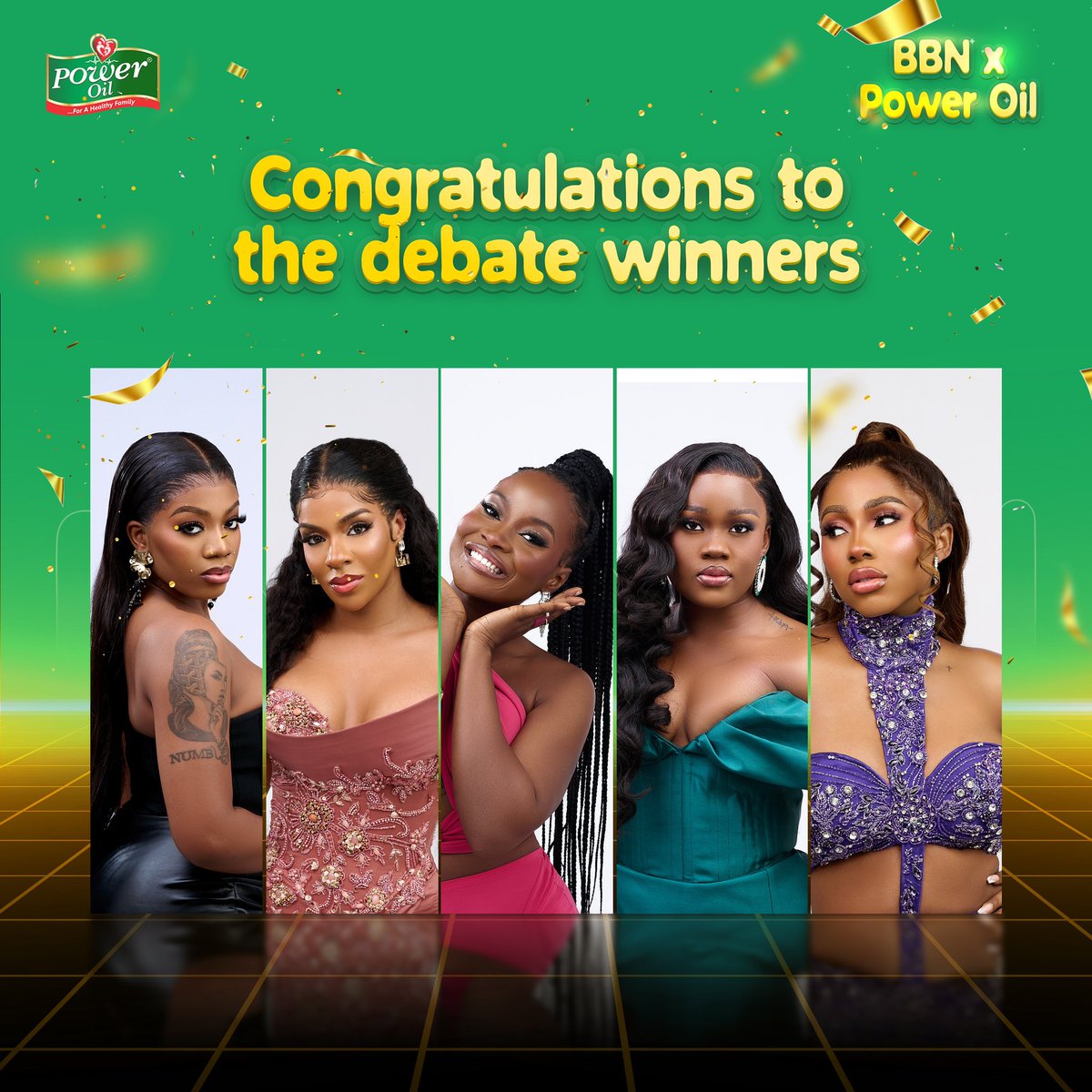 PowerOilNG's tweet photo. 🏆 Congratulations to the winners ‘Team Green’ for conquering BBNxPowerOil Task Day! We enjoyed the sportsmanship and energy.
Bug Ups ‘Team Maroon’ you all definitely brought your A game and didn’t make it easy for the other team https://t.co/5AUo6G827G