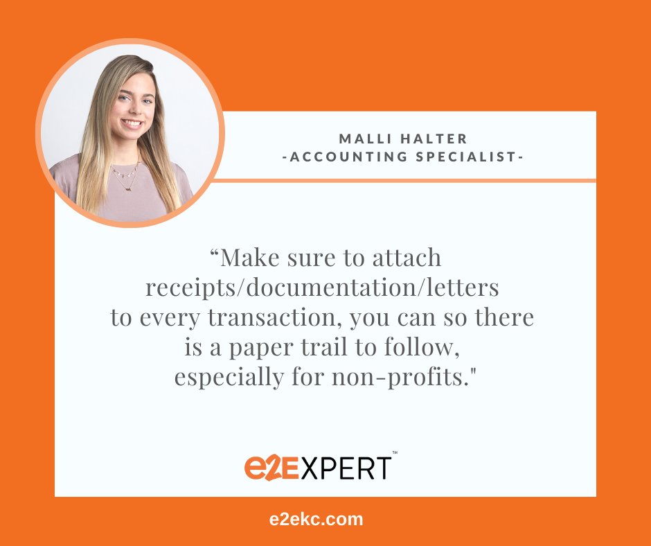 e2E_KC's tweet photo. When is the last time you payed your accounting records any attention? Just in case you’ve been to busy here is a reminder and another #e2Expert Tip from Malli Halter on how to handle those. #e2E #seeyouatthetop https://t.co/MqiThzi99E