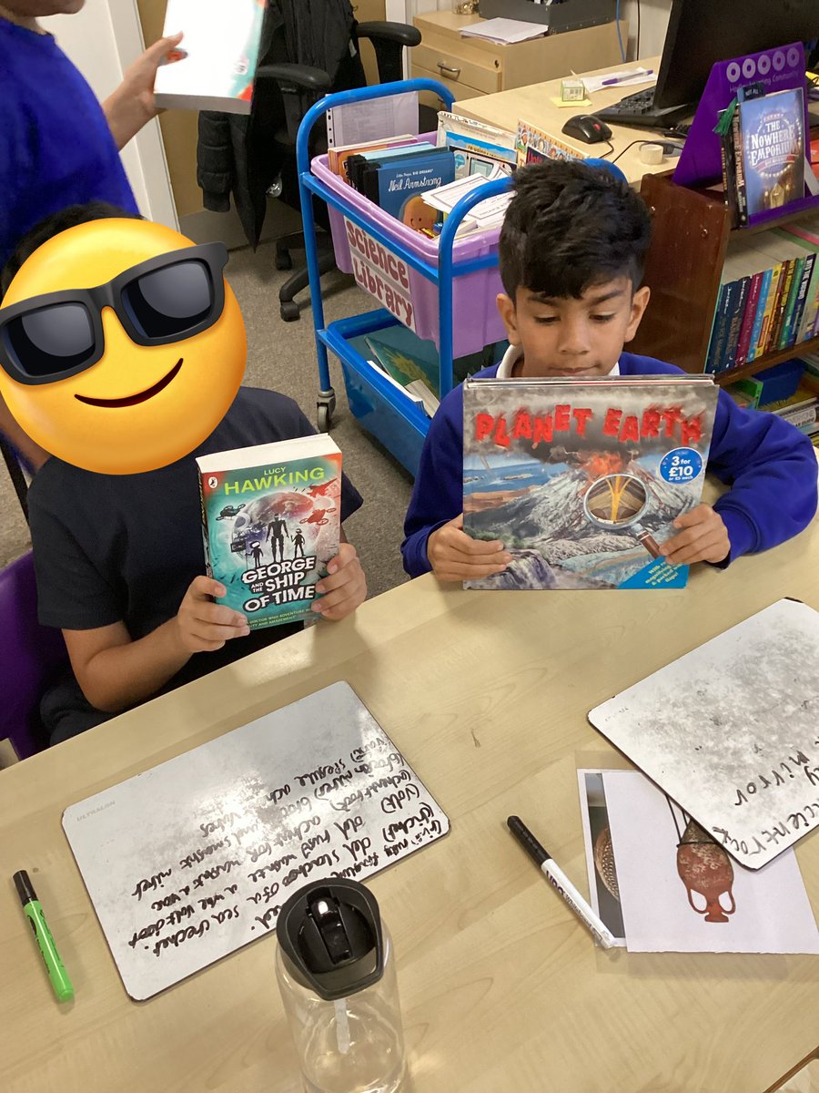 5B have been loving the new Science library this week. @HLC_Primary I bet the rest of the school can’t wait to get their hands on all these new science based books.