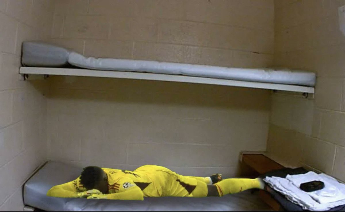 Onana after they put him in HMP for his crimes