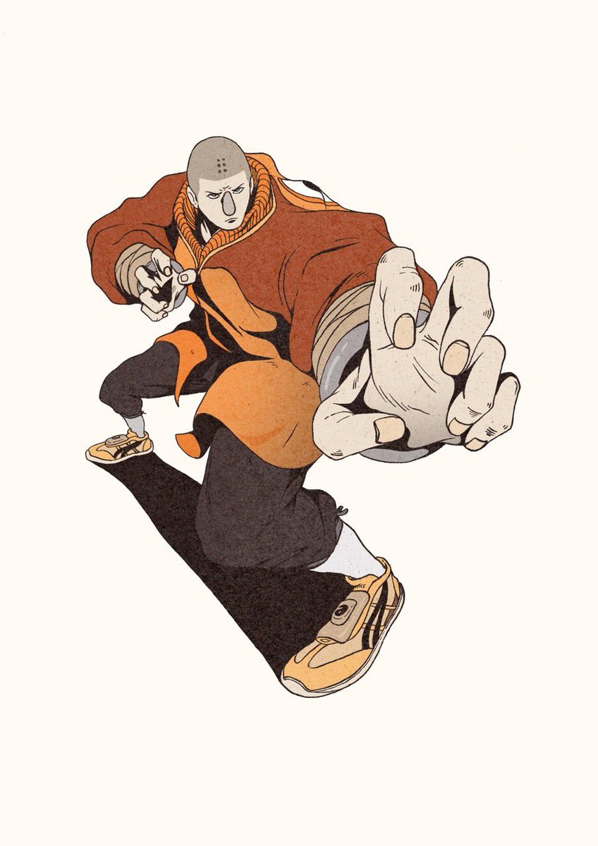 「Footsteps from Shaolin… 」|DirtyRobot ⬛️のイラスト