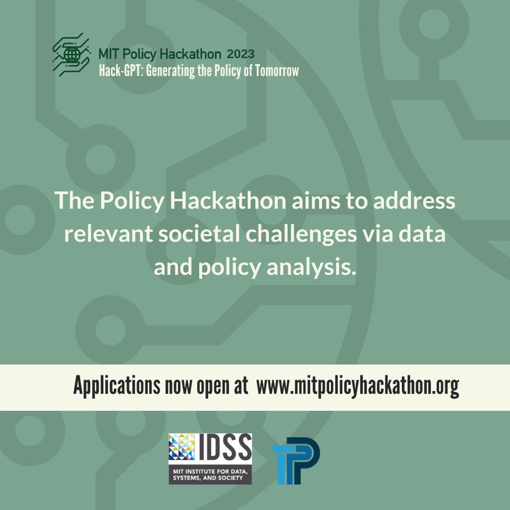 MIT Policy Hackathon tweet media