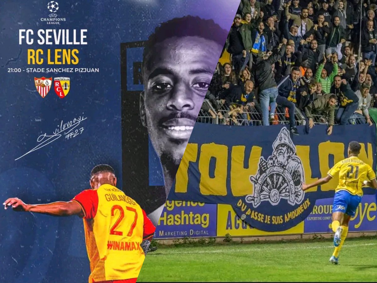 Bravo à <a href="/MorganGuila/">Morgan Guilavogui</a> et au <a href="/RCLens/">Racing Club de Lens</a> pour cette première journée de LDC, on suivra la deuxième journée de Lens et de notre toulonnais 💛💙