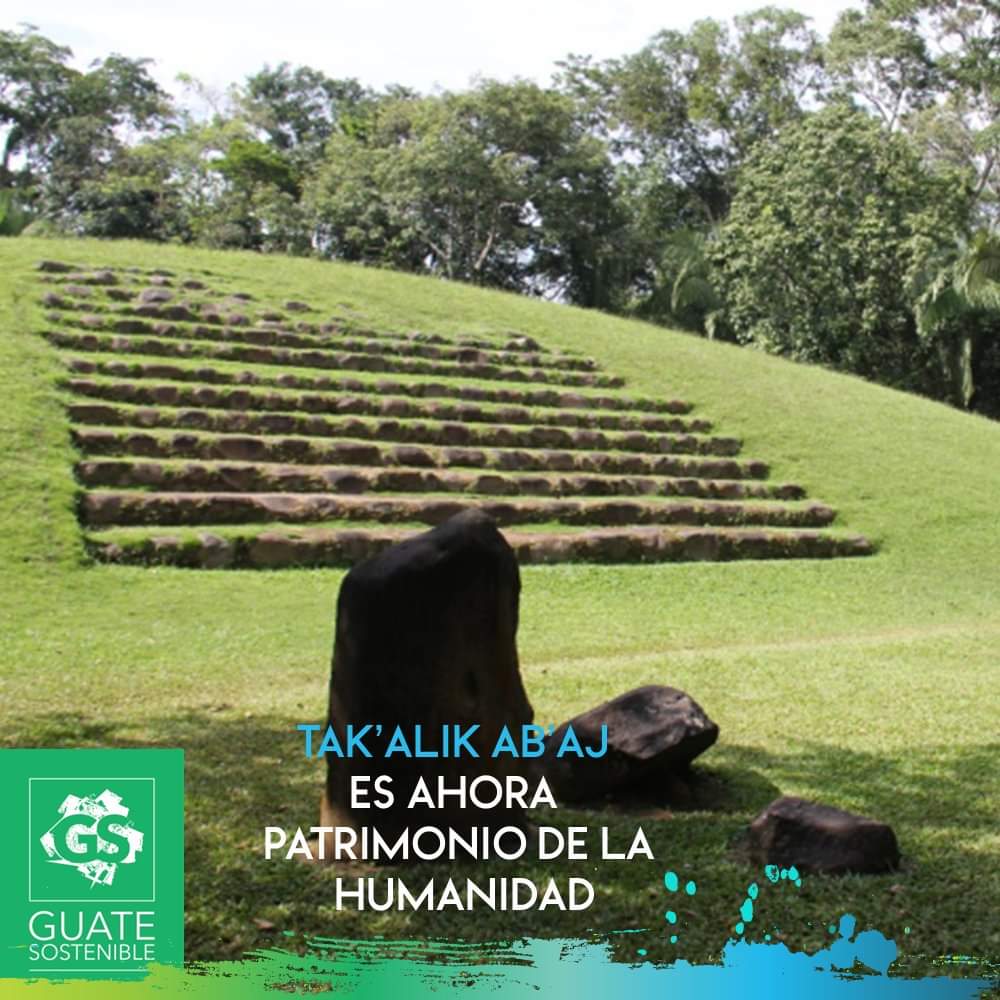 GuaTeSostenible's tweet photo. #Tak’alikAb’aj - El sitio arqueológico nacional Tak’alik Ab’aj fue recientemente declarado PATRIMONIO DE LA HUMANIDAD por la UNESCO. La llamada "Cuna de la Cultura Maya" recibió este nombramiento este lunes 18 de septiembre recién pasado. 👌🏽

#GuateSostenible https://t.co/CMnIjQIf2q