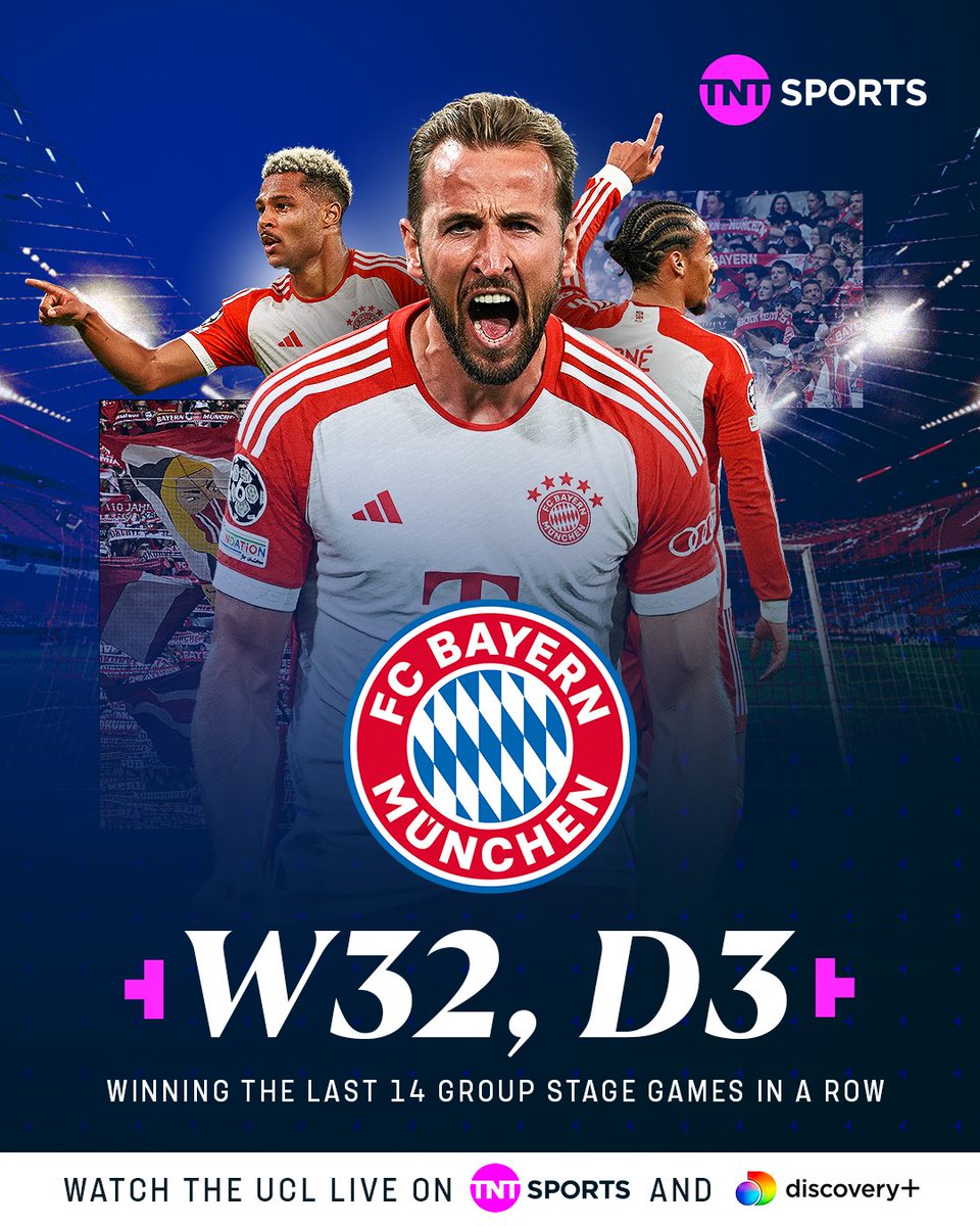 footballontnt's tweet image. Bayern Munich are unbeaten in their last 35 Champions League group stage games 🧱🤯