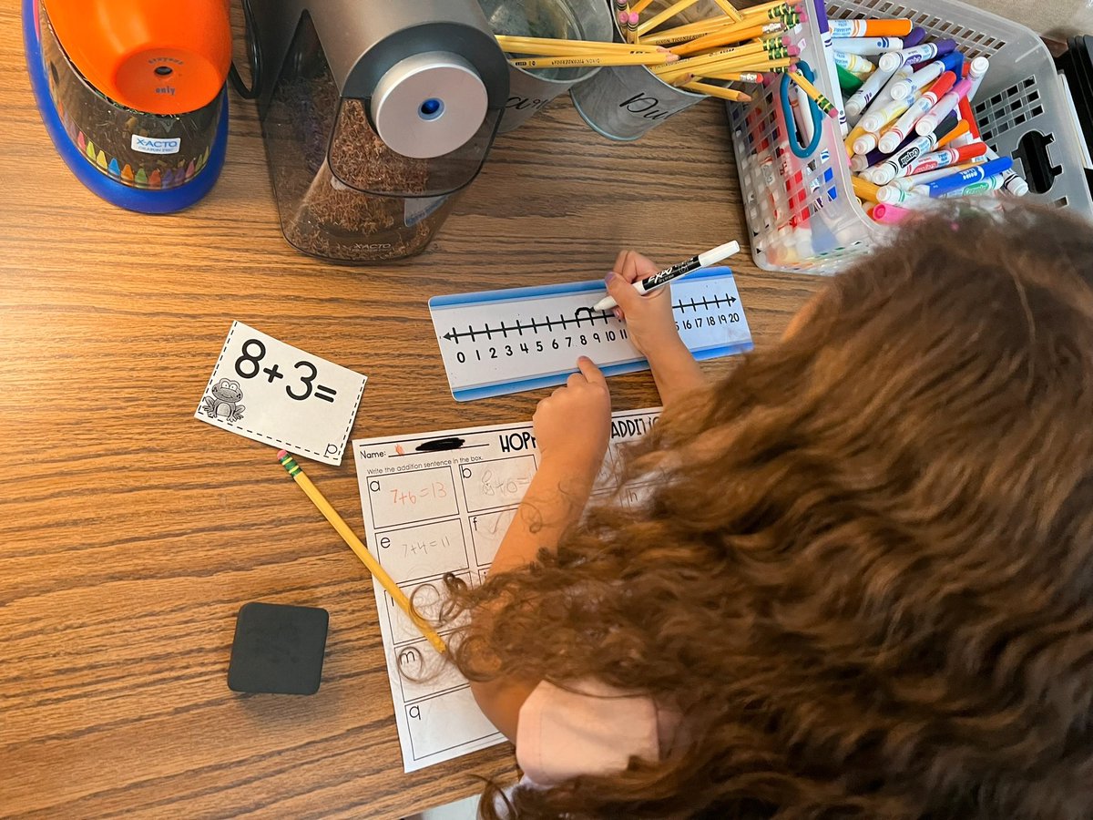 MissSGoldring's tweet photo. We have been so “hoppy” about addition by showing our learning of addition on the number line &amp; practicing turn-around facts with fun games! #InspireExcellence #DragonProud https://t.co/ppYbz8DJin