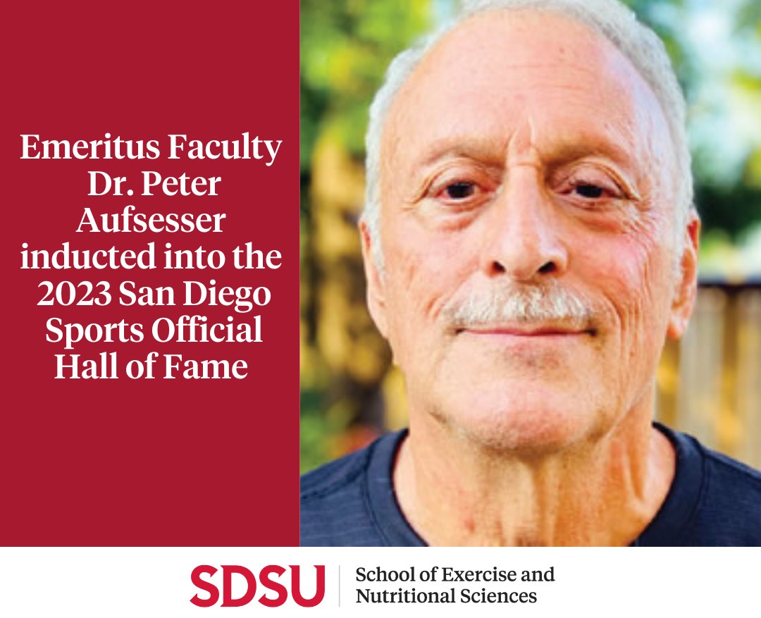 SDSU_ENS (@enssdsu) on Twitter photo Congratulations to Emeritus Faculty member Dr. Peter Aufsesser for his well-deserved induction into the 2023 San Diego County Sports Officials Hall of Fame! Congratulations to Emeritus Faculty member Dr. Peter Aufsesser for his well-deserved induction into the 2023 San Diego County Sports Officials Hall of Fame!
