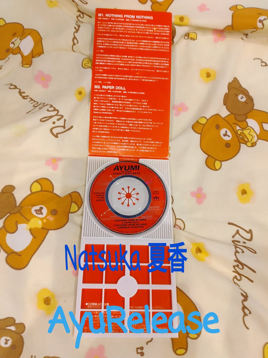 Natsuka_CD's tweet photo. 1995.09.21Release
8cmCD
「NOTHING FROM NOTHING」
今日で28周年を迎えます。
avexに所属する前の
アイドル時代の作品です。
プレミアム高額作品です。
#ayuDay
#ayumihamasaki
#浜崎あゆみ
#TeamAyuR
#NOTHINGFROMNOTHING
#日本コロンビアレコード
https://t.co/iD6TXsOTVg https://t.co/0d6t0zfgdp