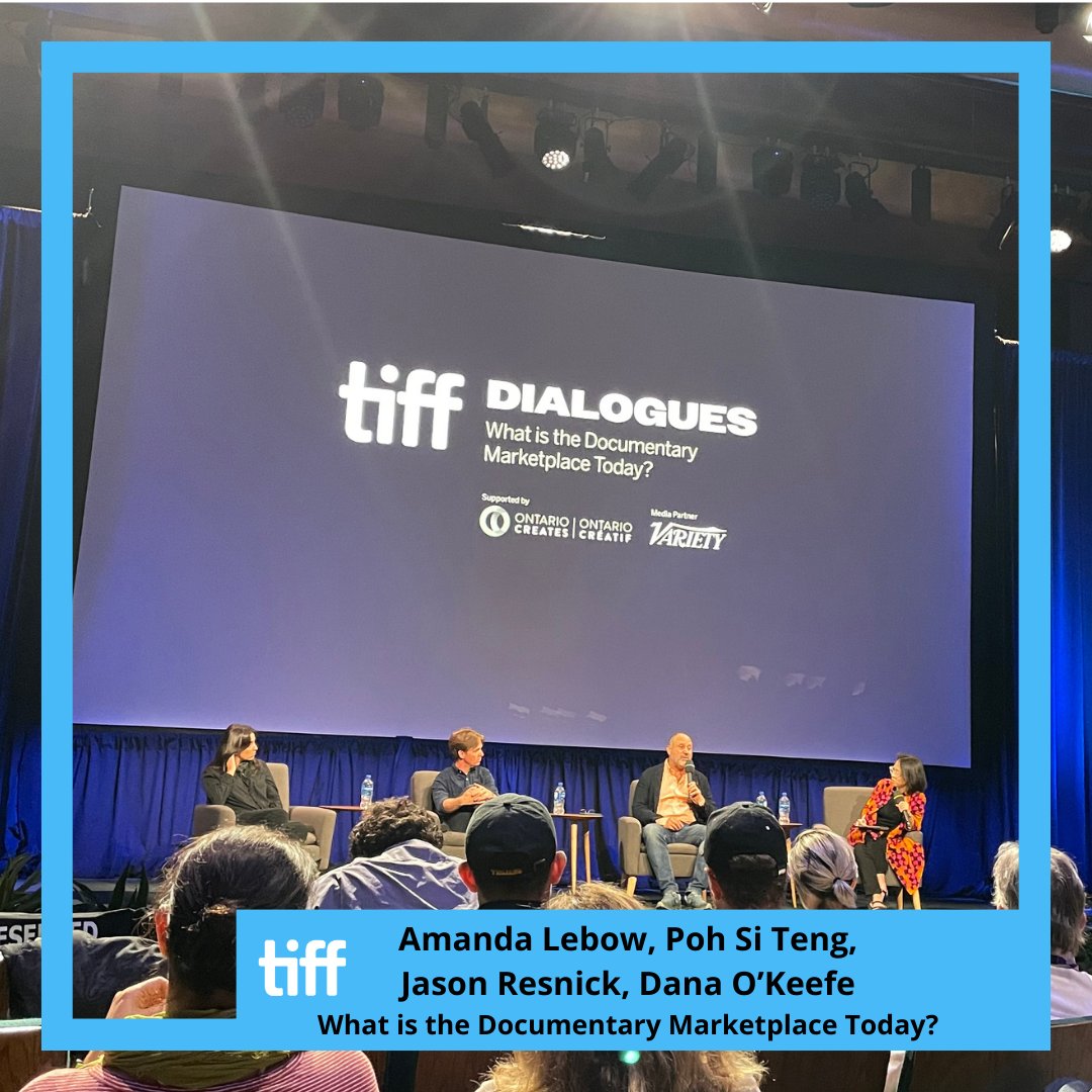 Our Executive Co-Directors @camarowest and Rebecca Tye had a blast attending @TIFF_net last week! Some highlights included seeing #documentary curator @thompowers and panels featuring @pohsi, Amanda Lebow, @bipoctvandfilm, and @DOCorg. We look forward to next year's festival!