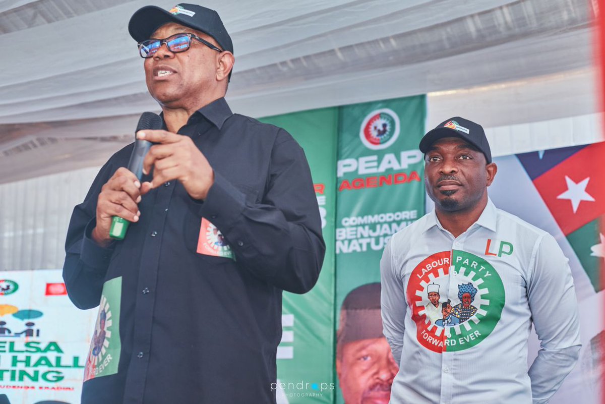 PeterObi's tweet photo. On Tuesday, I and the National Working Committee of our Party, led by Barr. Julius Abure, were in Bayelsa State for the Presentation of our gubernatorial candidate Engr. Udengs Eradiri, and his citizen's charter. https://t.co/uu9fsz2sdu