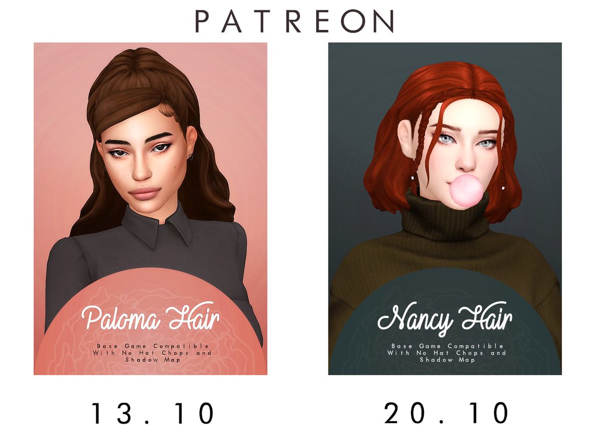 isja0's tweet photo. new goodies on patreon! free on the dates below the images ;*  
https://t.co/PuLr5bC4kK 
#ts4cc #TheSims4 https://t.co/WFvYzdVgW3