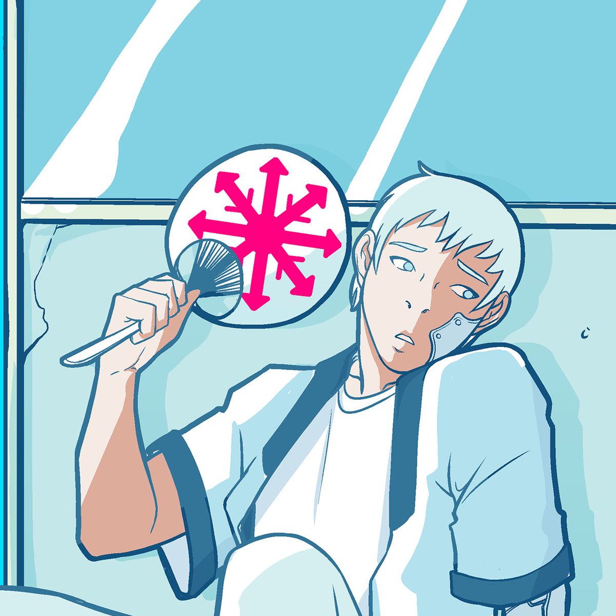 cjjoughin's tweet photo. Robot cyborg summer solidarity, overheating problems https://t.co/AFUCO2nIxf
