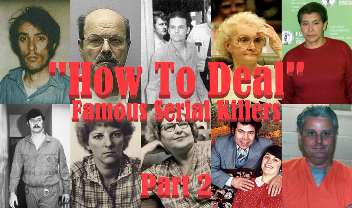 HowToDealYT's tweet photo. TOP 10 Famous SERIAL KILLERS Compilation Part 2:Famous Serial Killers Series! Go check it out and support the YT page please😃 https://t.co/9uvw6kT8nn #HowToDeal #HowToDealYT #HowToDealYoutube #TrueCrime #RealCrime #Netflix #FamousSerialKiller #FamousSerialKillers #smallyoutuber https://t.co/EuyWW41I9M