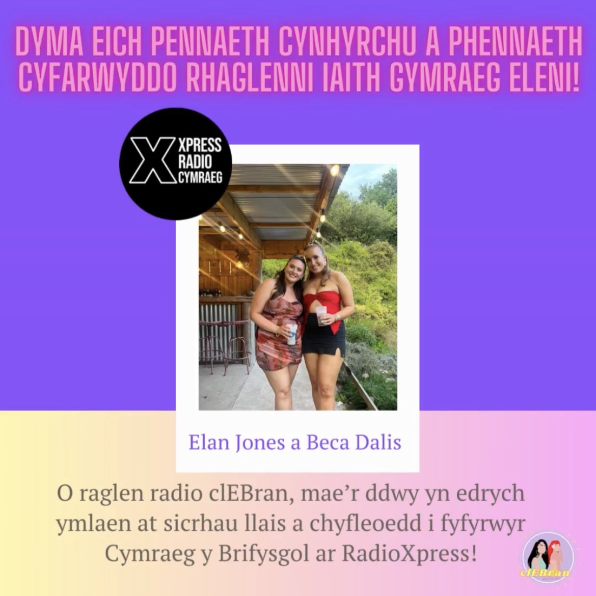 xpressradiocym1's tweet photo. Dyma eich penaethiaid am eleni!💜🕺🏼✨ https://t.co/xwpXLRw8Us