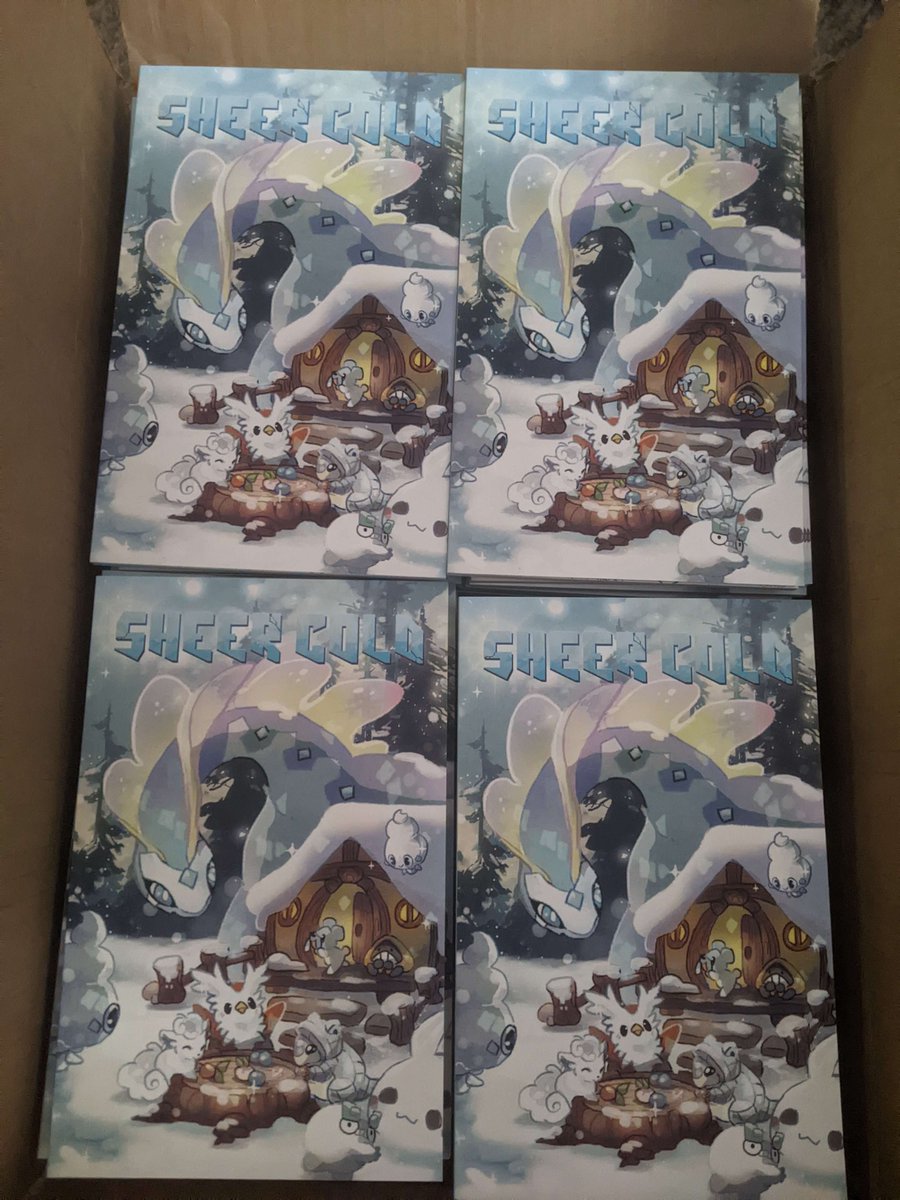 ❄️OUR BOOKS ARE HERE❄️
Our books have arrived safe and sound!  All that's left is our sticker sheets and prints which are also on their way!  We'll be starting shipping here very soon!