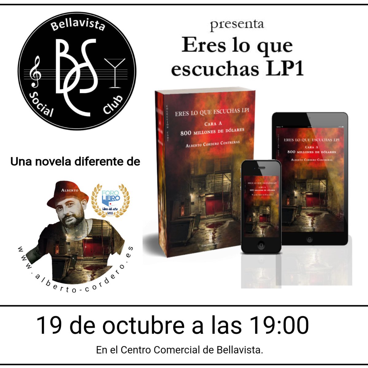 Os espero.

#puntaumbria #puntaumbría #Huelva #libros #novelanegra #Bellavista #aljaraque #corrales