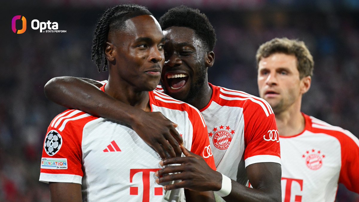 OptaFranz's tweet photo. 7 - Mathys Tel has scored each of his last seven competive goals for @FCBayernEN in the final 15 minutes of play, with three of them coming in injury time, including today's against Manchester United. Finisher. #FCBMUN https://t.co/JFXhjCIOH5