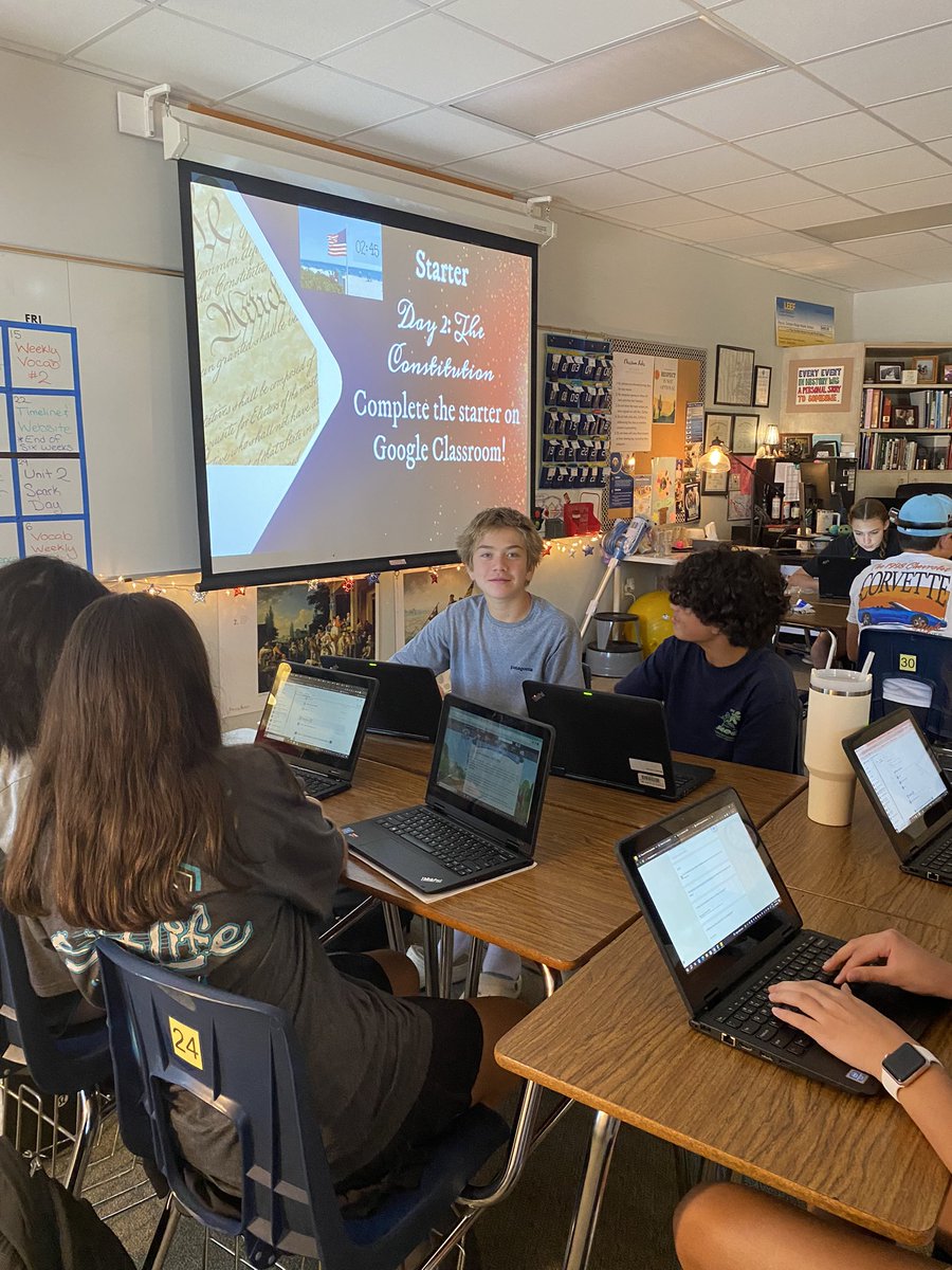 Sturdevant_CRMS's tweet photo. This week, SS classes honored Celebrate Freedom Week 🇺🇸 to educate students on the importance of the Declaration of Independence &amp; the US Constitution. In 8th gr US History @LeanderISD classes, we also have an upcoming unit to further explore the history. 
#SoaringTogether💙🦅💛 https://t.co/2DMYJu6brT