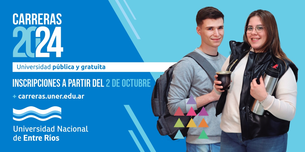 📢 ¡Atención! El Lunes 2 de Octubre, abrimos inscripciones online para todas las carreras de nuestra Universidad 🔓 ¡Agendalo!

🎓9 Facultades y más de 40 carreras para vos.

Encontrá toda la info que necesitás acá 💻 bit.ly/CarrerasUNER20…

🚀 Con UNER crecés