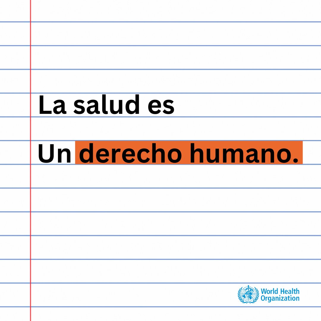 ONU_es's tweet photo. La salud es un derecho humano, no un lujo reservado para pocos, para los que pueden pagar.

Se debe garantizar:
🩺 Acceso gratuito e igualitario
🩺 Fin de la discriminación
🩺 Atención de calidad
Reclamemos #SaludParaTodos y acceso a cobertura de salud universal. https://t.co/0zrYZHTov5