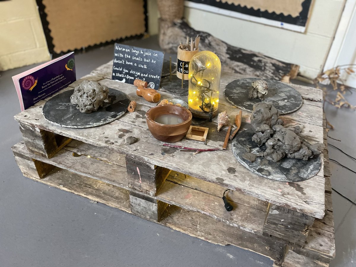 WhitecrookE's tweet photo. We can’t wait to see our little learners creations. 

Froebel highlights the importance of the continuity of the provision of materials so children gain proficiency. Clay offers endless learning opportunities and develops a variety of skills. https://t.co/awstaNZRWg