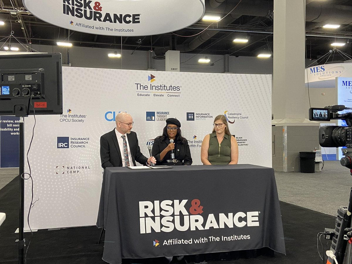 RiskInsurance's tweet photo. Our video interviews at #NationalComp2023 have kicked off! R&amp;I’s David Agnew speaks with the student ambassadors from @KidsChanceInc. 

#riskandinsurance https://t.co/6JOWx4iYxV