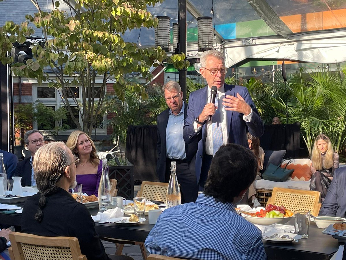 Used responsibly, AI can accelerate progress toward our climate goals while facilitating energy access. On the margins of #UNGA78, I was glad to join <a href="/Google/">Google</a> to discuss the role of #AI in tackling #climatechange.