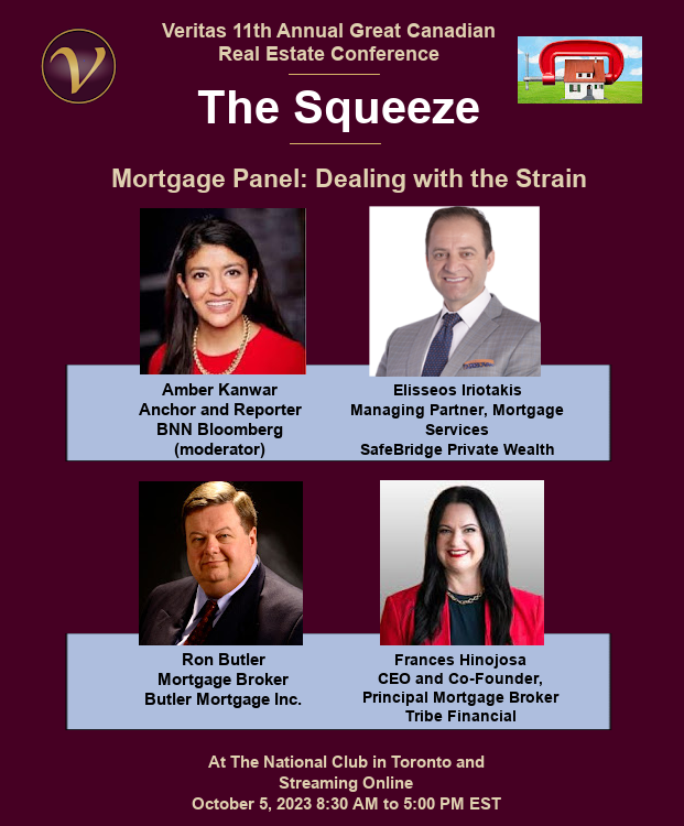 ResearchVeritas's tweet image. We are pleased to confirm the participants for our Mortgage Broker Panel Veritas 11th Annual Great Canadian Real Estate Conference on Oct. 5. 
@baystreetamber @yourmoneyguy @ronmortgageguy @FHinojosaTribe 

 veritascorp.com/events/housing…

#mortgagebroker #mortgage 

1/3