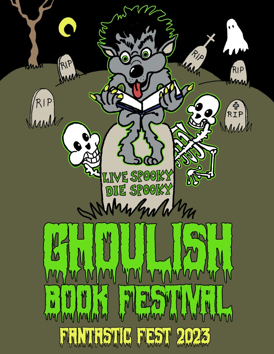 We are ecstatic to share our vendors for next week's spooky @fantasticfest book fair! Including folks like @robsaucedo2500 @FANGORIA @ComptonWrites @PrestonFassel & others! we'll be selling books by @StephenKing, Ottessa Moshfegh, @Massawyrm & more! theghoulishtimes.substack.com/p/fantastic-fe…