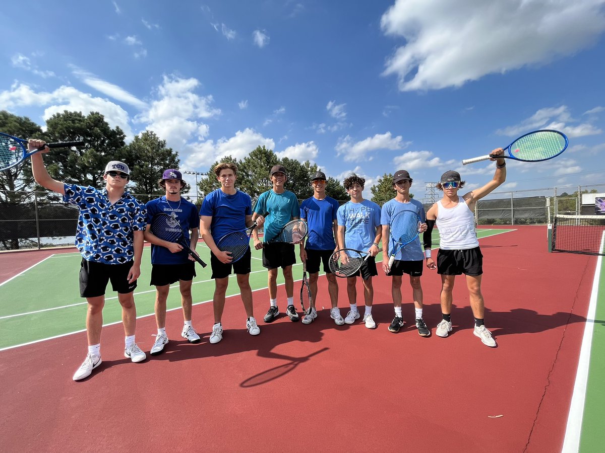 chieftaintennis's tweet photo. Varsity is wearing BLUE today for World Hydrocephalus Day and in support of past JV coach, @hjschmit ! 

Triangular vs Omaha Burke and Omaha Central at HOME

@BEastAthletics_ https://t.co/msZoDvqQLz