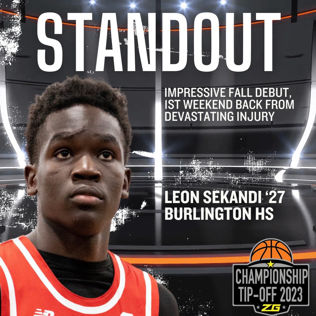 NEElite_Vault's tweet photo. ICYMI Burlington HS’s Leon Sekandi ‘27 (@leonatxd) from Burlington HS and Nick Brecher ‘28 from Bedford delivering standout performances to open the Fall season @ZeroGravityBB #FallTipOff. Leon, Nick and more of our top 2027’s and 2028’s back on the court this weekend #RumblefortheRing