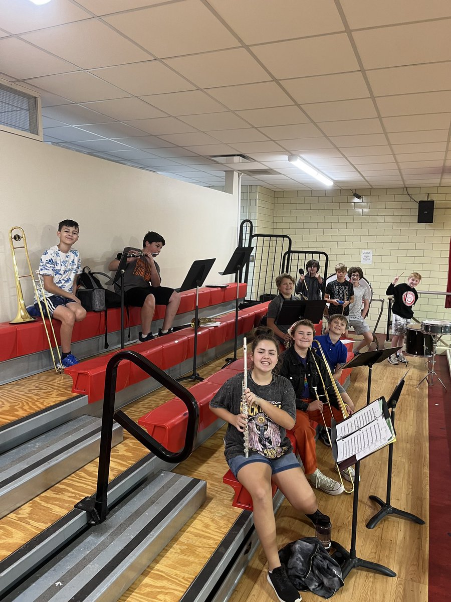 WS101band's tweet photo. Pep Band is back ready to cheer on the McClure Bulldogs! https://t.co/reca0C2mq7