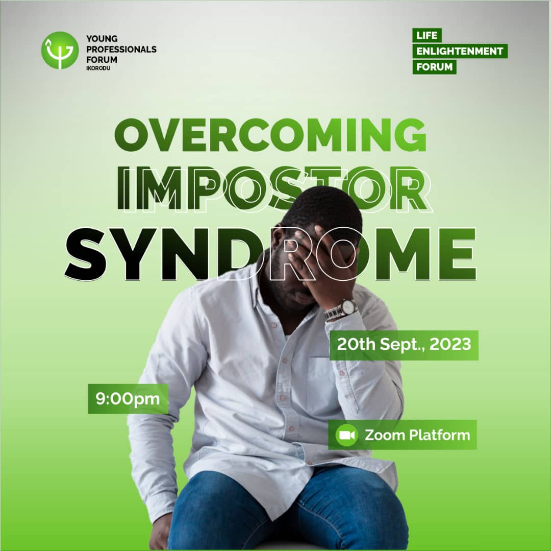 An enlightening session today with our host @Precious1Tolu - Tolu Olaniyan!
We thank you for your time and seasoned education on Impostor Syndrome and how to overcome it.

God has greatly blessed you!
#ypflef #ypf #impostorsyndrome