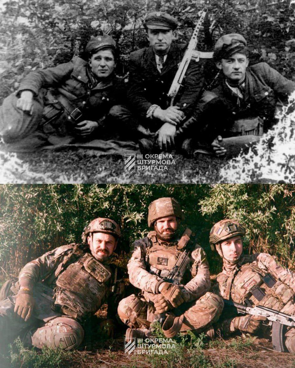 Geopolitik_2030's tweet photo. Pues al batallón NAZI AZOV no se le ocurrió otra cosa para mejorar las relaciones con #Polonia que recrear unas fotos del infame Ejército Insurgente ucraniano,el miserable grupo colaboracionista y traidor responsable del holocausto de 100 mil #Polacos y #judios en #Volinia . https://t.co/E2yAB4TQ2H
