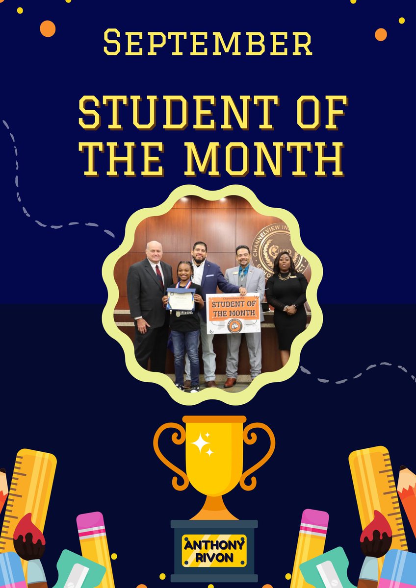 McGheeWolves's tweet photo. πCongratulations π
Our September student of the month in 4th grade, Anthony Rivon!
Go wolves!
#wearechannelview
#MesFamily
#owoo https://t.co/7qCaXYcBw0