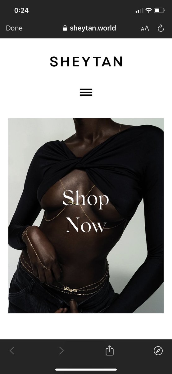 KAGOAT96's tweet photo. @MrOverpaid Bro that’s the link in her bio.. pay attention to the name of the shop. Shaitan is the evil spirit in Islam. I got nothing else to say.. https://t.co/1Ng18U43DI