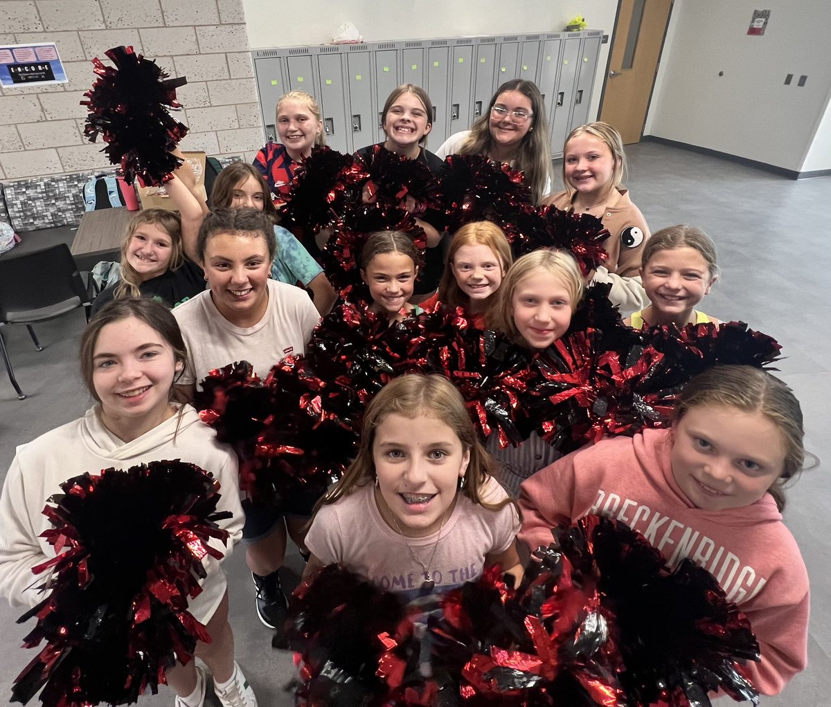 So proud of our cheer squad at MLMS #mlmuskypride