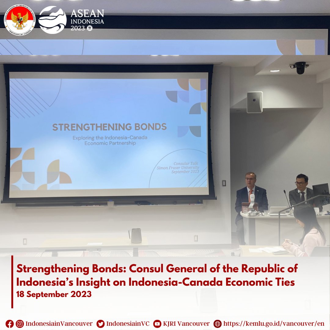 indonesiainvc's tweet photo. Strengthening Bonds: Exploring the Indonesia-Canada Economic Partnership. Read more: https://t.co/m8Yl3R0cgj https://t.co/ey1KFa18Pp