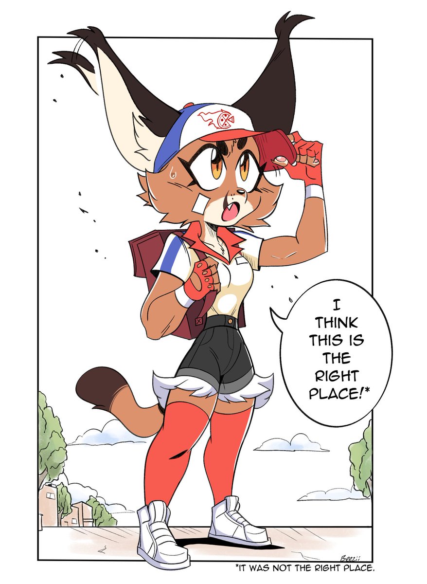 delivery girl doin her best 