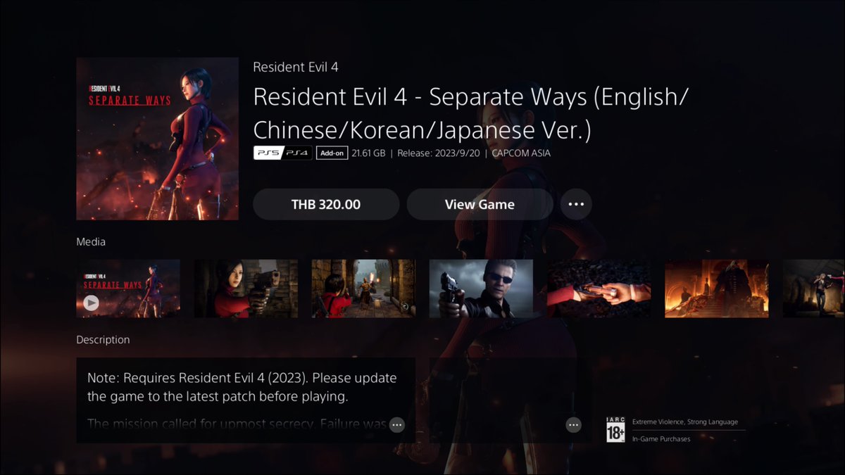 mythnightz's tweet photo. HERE WE GOOOOOOOOOOOOO #RE4 #SeparateWay #PS5Share https://t.co/8K43F3CT7D