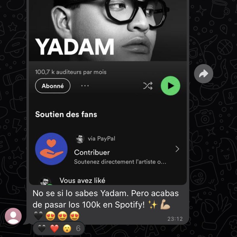 yadamandres's tweet photo. Pequeños grandes logros 🖤🥰
#CryingInSpanish x 100K https://t.co/YHX4GrfAAi