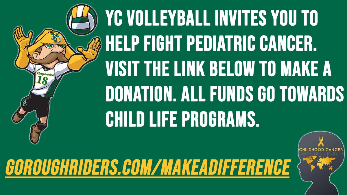 Friday's game is Childhood Cancer Awareness Night and we encourage all fans to wear yellow! To join the fight, donations can be made at GoRoughriders.com/makeadifference 💪

#MakeADifference