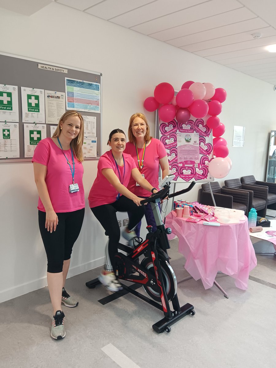 And we are off! 
Some of the staff racking up the miles for race for recipients today in JCC
Thank you for everyone who participated we were blown away with all the support  💕
We will be back again tomorrow so why don't you pop by to say hi?
#organandtissuedonation