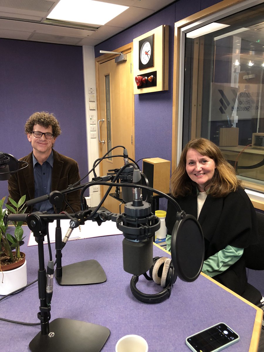 NedBigham's tweet photo. Interview at @BBCRadioScot with @LadyM_McManus today re Saturday’s concert at the @natlibscot @MMacMillan_Uist @TCspr https://t.co/vgY2ZaXEVY